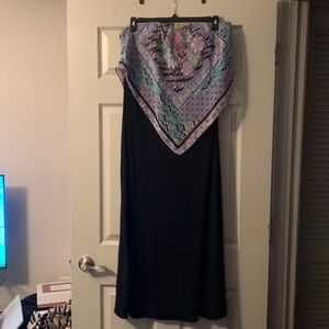 Strapless maxi dress